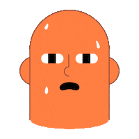 Orange Wtf Sticker by Marpple Universe