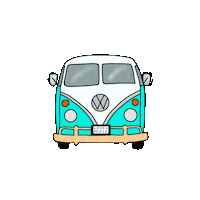 Camper Van Hippie Sticker