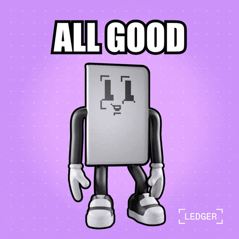 No Worries Thumbs Up GIF by Ledger