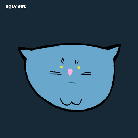 Angry Cat GIF by UGLY GIFS