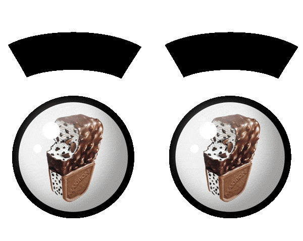 ice cream eyes Sticker by Maxibon España