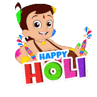 Holi Happyholi Sticker by Chhota Bheem