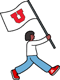 Utes Universityofutah Sticker by The University of Utah Asia Campus