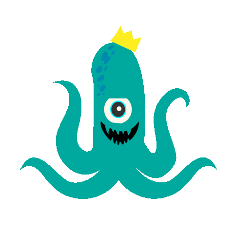 Happy Green Monster Sticker