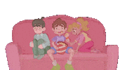 RayWhybee popcorn sketch sofa 2danimation Sticker
