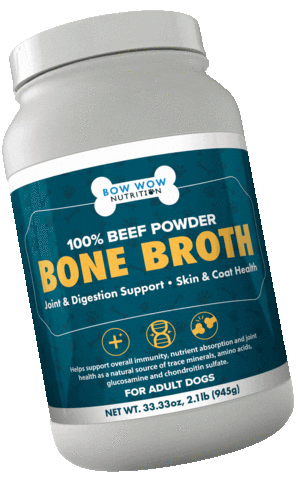 Dog Broth Sticker by Bowmar Nutrition