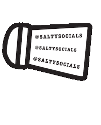 SaltySocials salt salty salt shaker lets get salty Sticker