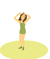natfaye fun girl green hair Sticker