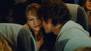 girlfriend kiss GIF