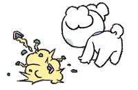 いぬ Sticker by すこぶる動くウサギ