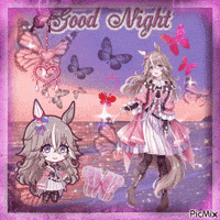 Good Night Butterfly GIF
