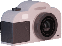 gccompany 3d photography photo camera Sticker