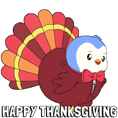Thanksgiving Day Penguin Sticker by Pudgy Penguins