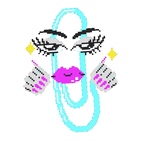 unzeenfest giphyupload clippy moving clippy girl clippy Sticker
