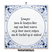 Bier Nl Sticker by Tegelspreuken.nl