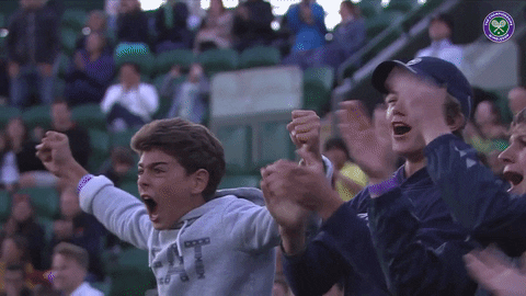 Celebration Yes GIF by Wimbledon