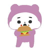 Hamburger 食べ物 Sticker by nako yamaguchi