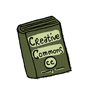Creative Commons Book Sticker by Florens Debora