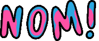 Nom Sticker by Poppy Deyes
