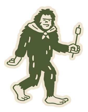 Big Foot Sasquatch Sticker by Homes Alive Pets