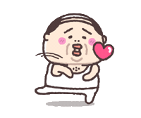 Old Man Heart Sticker