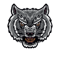Wolf Sticker by Volk flannel