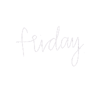 Friday Lettering Sticker