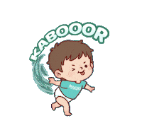 Baby Running Sticker by MAKUKU Indonesia