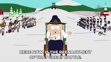 civil war snow GIF by South Park 