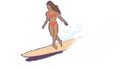 Beach Hang Ten Sticker by speckledbliss