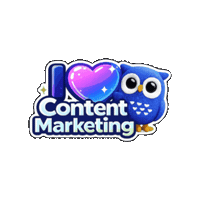 Adsy_Platform love text marketing owl Sticker