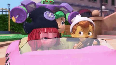 pinocchioandfriends giphygifmaker running pinocchio fast car GIF