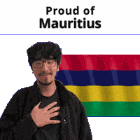 Mu Mauritius Sticker