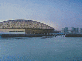 sunset museum GIF by Louvre Abu Dhabi