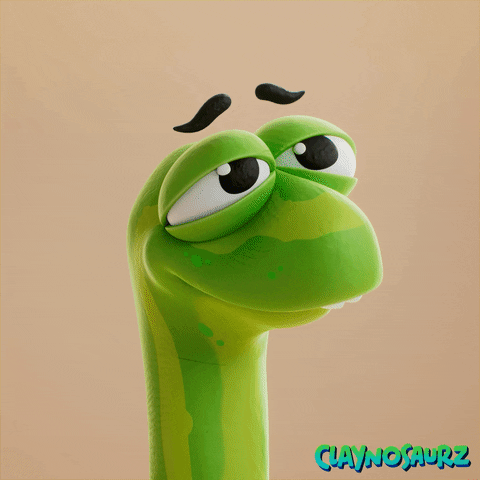 Bored Yeah Right GIF by Claynosaurz
