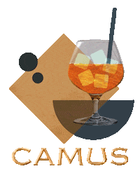 camuscognac ice glass fete alcool Sticker