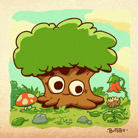 AntennaCheese happy nature joy tree GIF