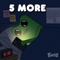 Frog Running Late GIF by fwogs