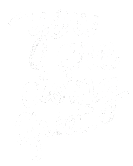 Lettering Keep Going Sticker