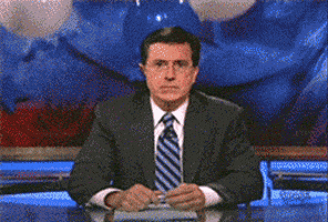 Serious Stephen Colbert GIF