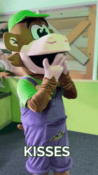 monkeytownnl kiss kisses kusjes kusje GIF