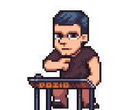 PapadosioOfficial pixelart arcade speakers synthesizer Sticker