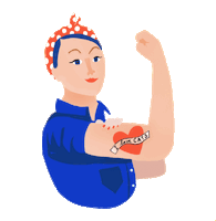 we can do it girl Sticker