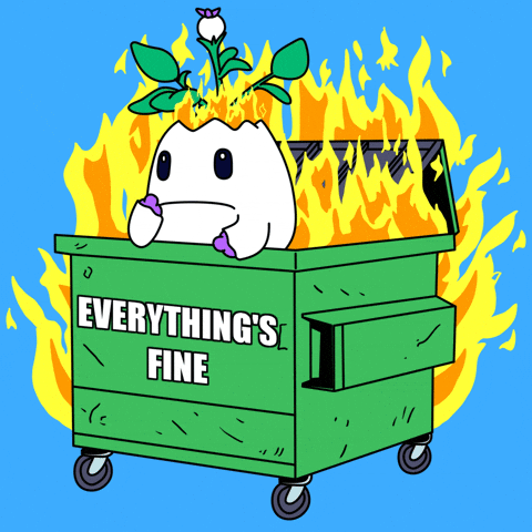 Nervous Its Fine GIF by Magic Eden