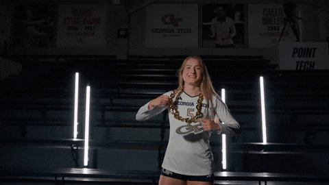 Georgia Tech Volleyball GIF by Georgia Tech Yellow Jackets