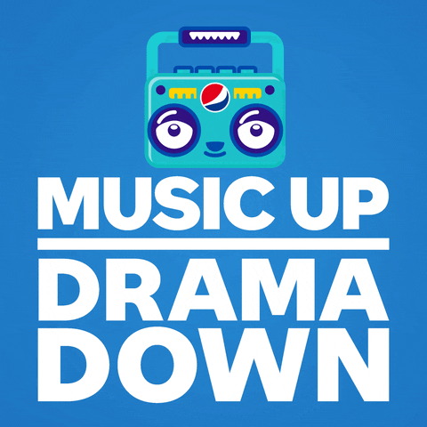 stereo music up drama down GIF by Pepsi #Summergram