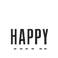 Happy Text Sticker