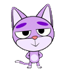 Cat Here You Go Sticker by Holler Studios