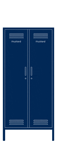 Navy Locker Sticker by mustard made