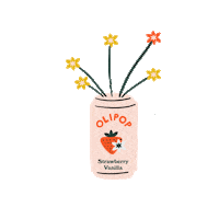 OLIPOP olipop stephangelis strawberry vanilla Sticker